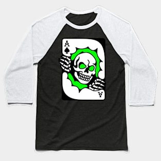 Skull ace of spades Baseball T-Shirt